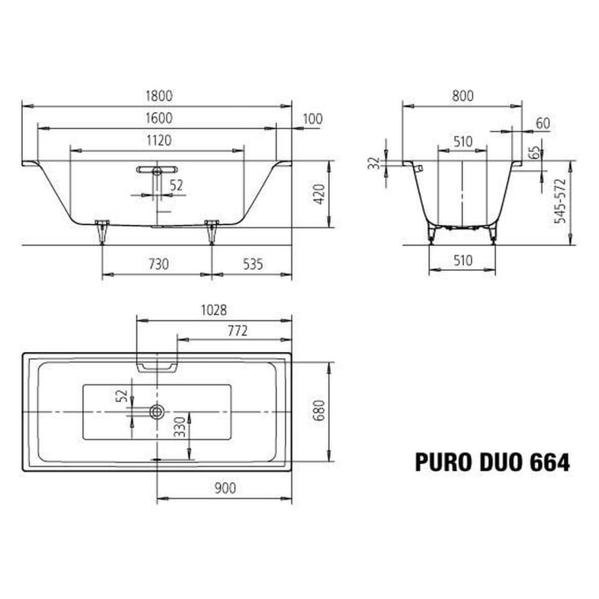 kaldewei-puro-duo-664-badewanne-180-x-80-cm-alpinwei image 4