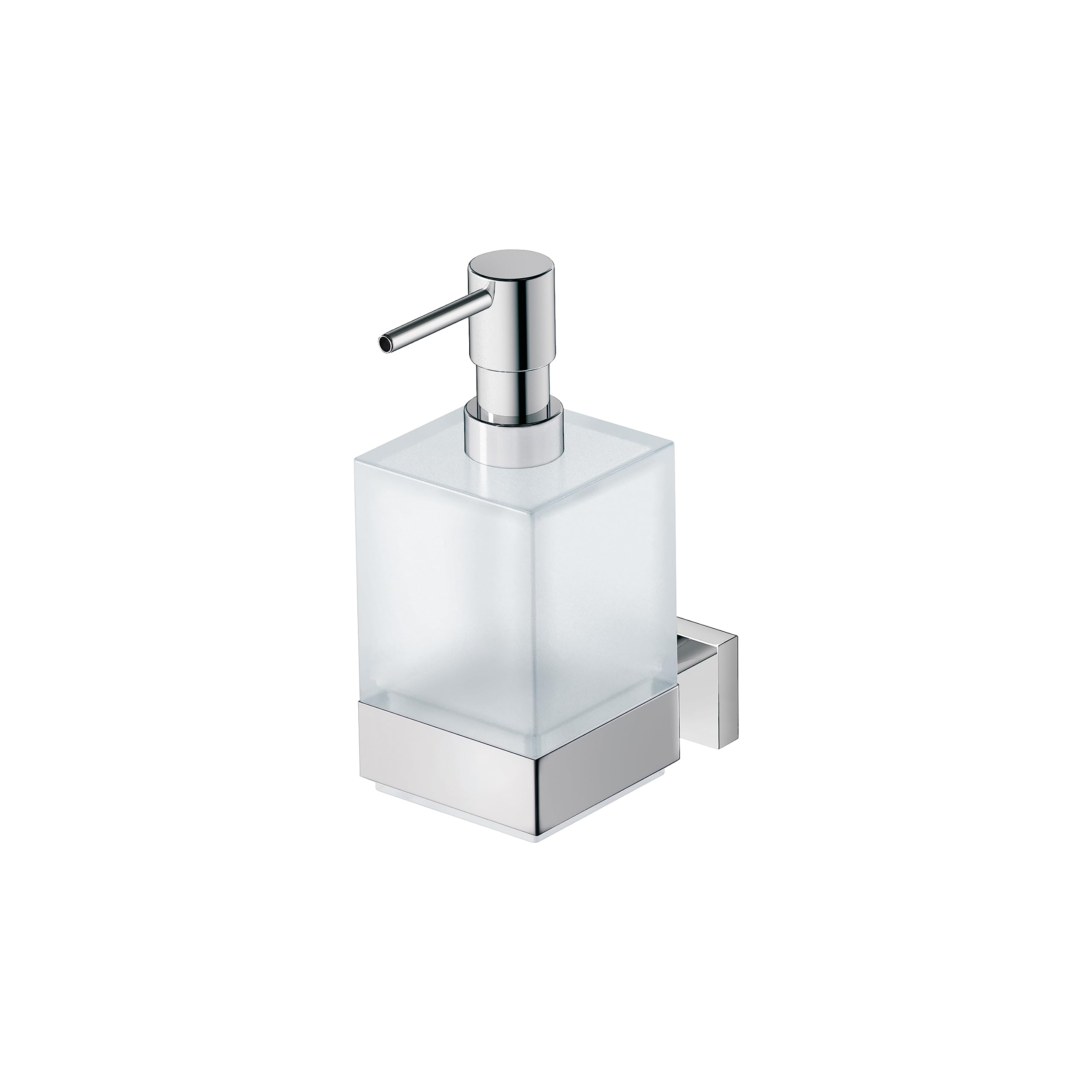 duravit-karree-seifenspender-0099541000-zur-wandmontage-glas-matt-chrom-10-3-cm- image 1