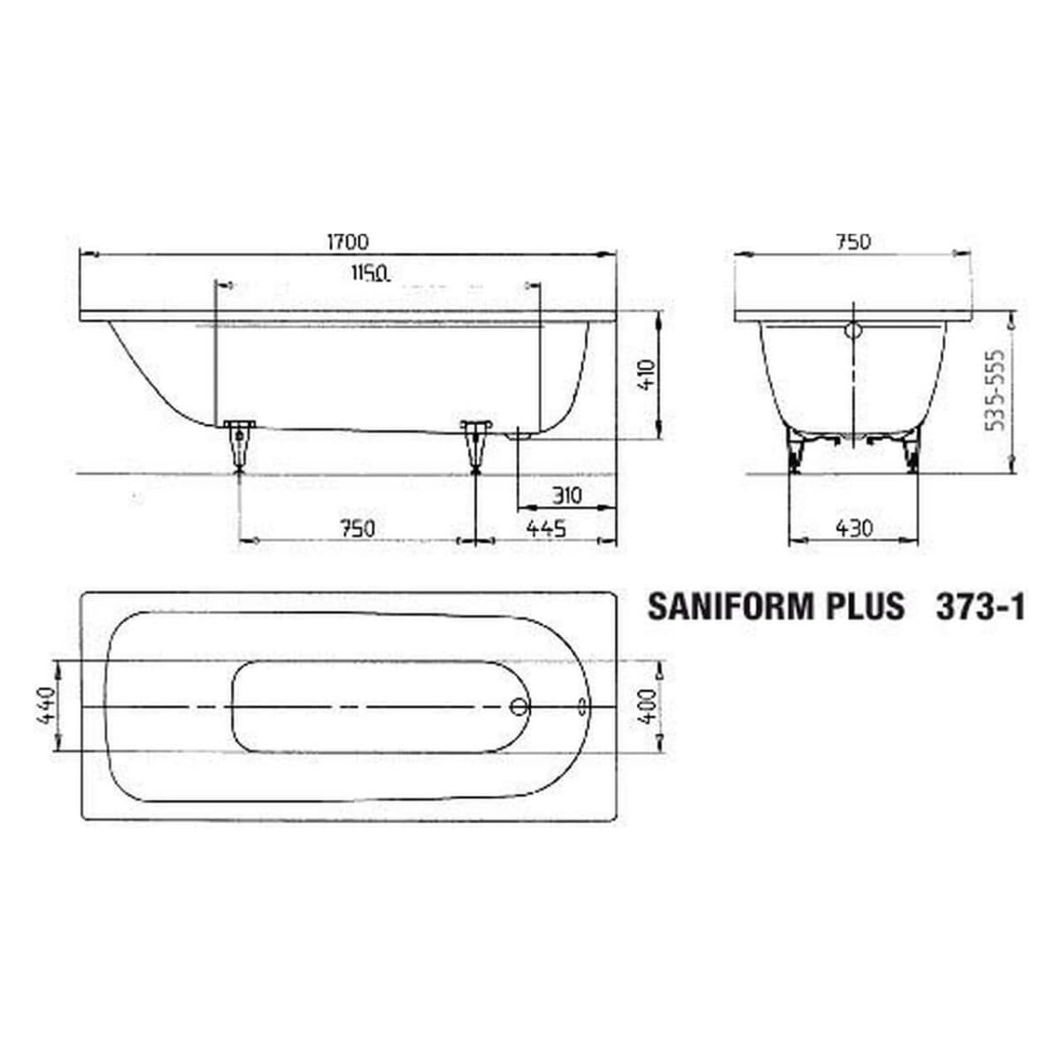 kaldewei-saniform-plus-373-1-stahl-badewanne-170x75-cm-wei image 3