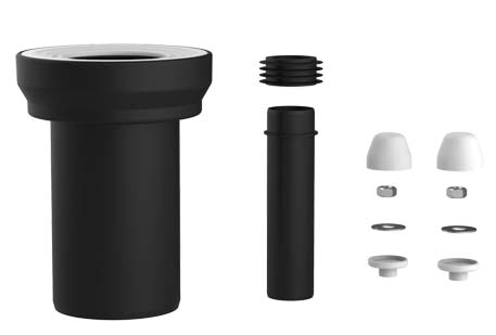 marley-wc-anschlussgarnitur-dn-90-180-mm-f-r-vorwand-wc-pvc-schwarz image 1