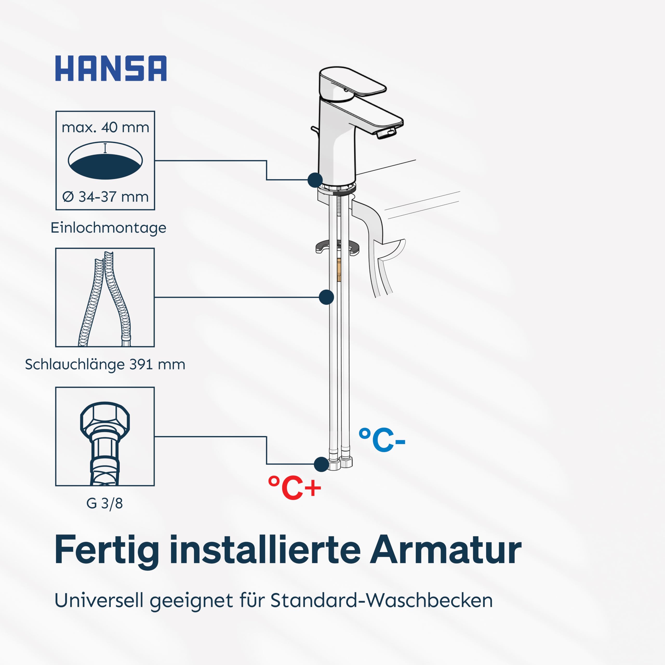 hansa-basic-waschtischarmatur-ohne-ablaufgarnitur-chrom-messing-ausladung-101-mm image 8