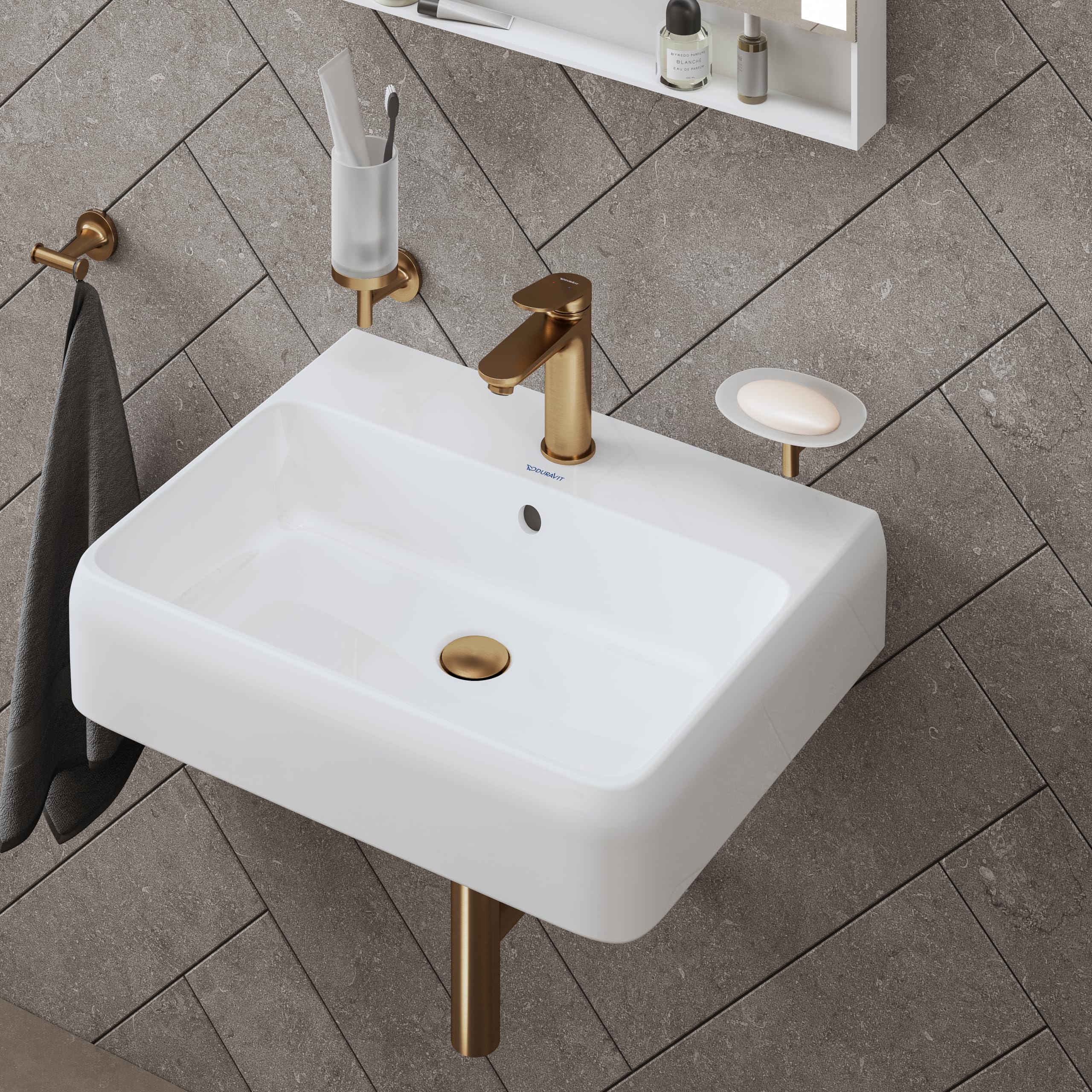duravit-wave-einhebel-waschtischarmatur-gr-e-m-111-mm-bronze-geb-rstet image 2