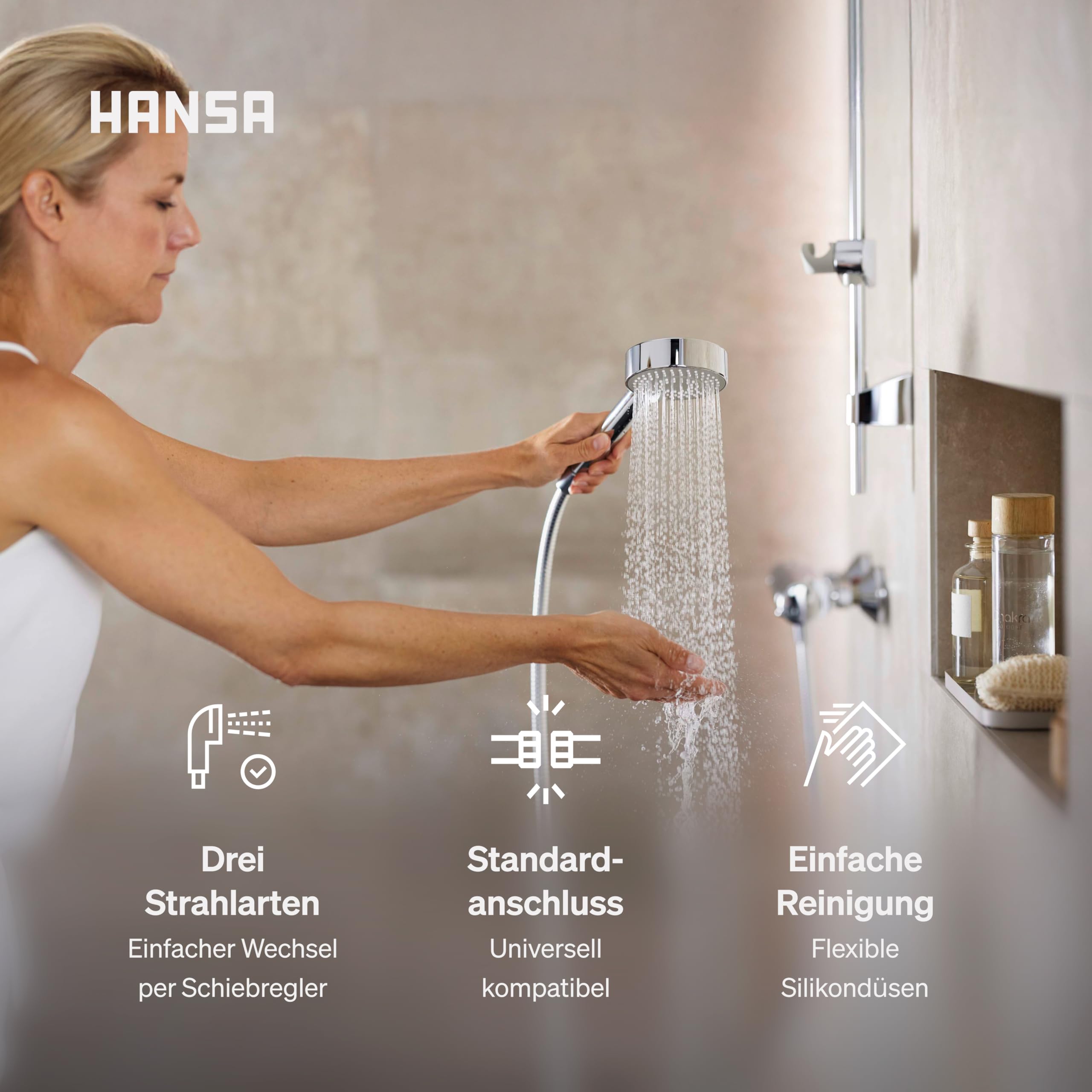 hansa-basicjet-handbrause-95-mm-3-strahlarten-chrom-g1-2 image 3