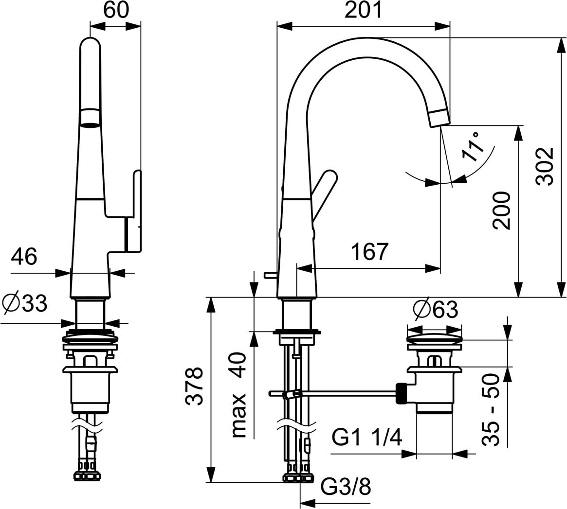 hansa-hansadesigno-style-waschtisch-einhebelmischer-167mm-chrom image 4