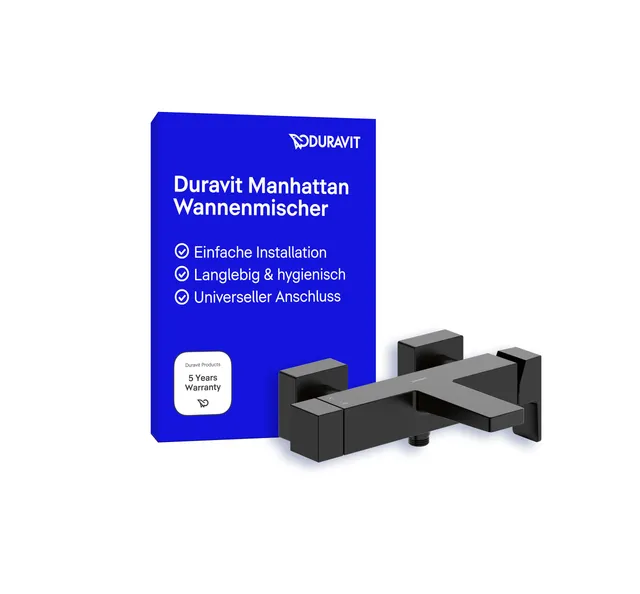 duravit-manhattan-wannenarmatur-aufputz-2-verbraucher-schwarz-matt image 1