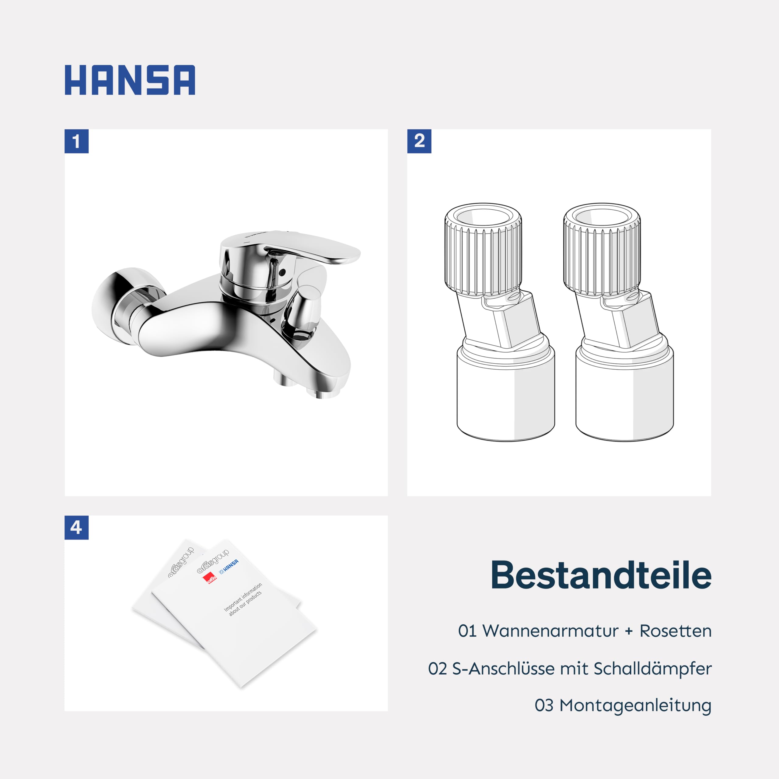 hansa-mix-badewannenarmatur-einhebelmischer-mit-zugumsteller-chrom image 8