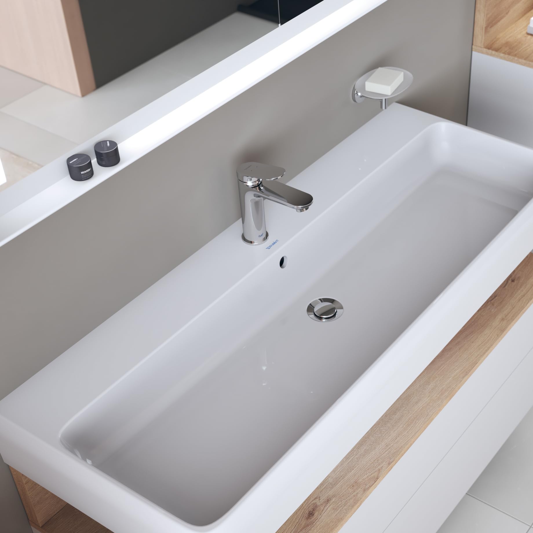 duravit-wave-waschtischarmatur-gr-e-s-auslauf-77-mm-minusflow-mit-zugstangen-abl image 2