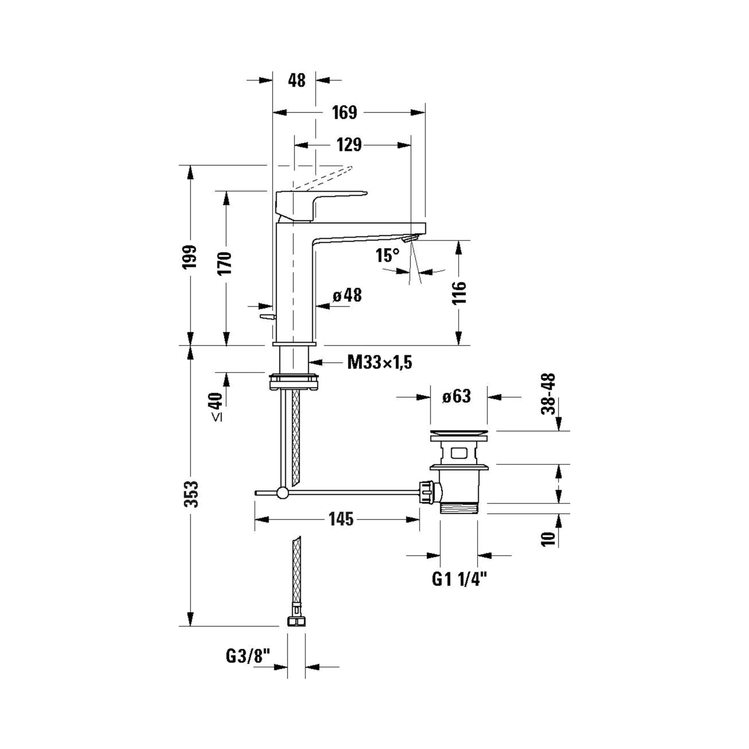 duravit-manhattan-einhebel-waschtischarmatur-gr-e-m-116-mm-mit-ablaufgarnitur-sc image 7