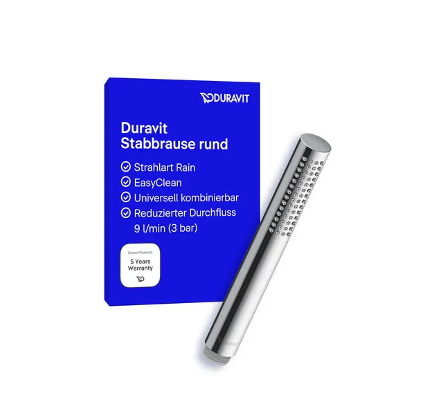 duravit-stabbrause-rain-minusflow-easyclean-chrom image 1