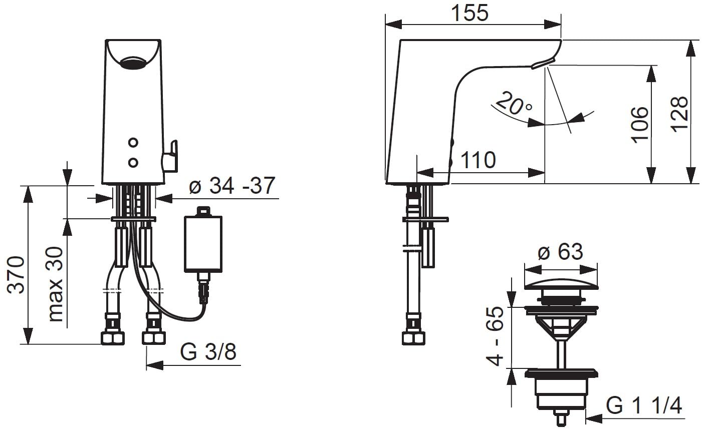 hansa-electra-sensor-waschtischarmatur-mit-bluetooth-chrom image 3