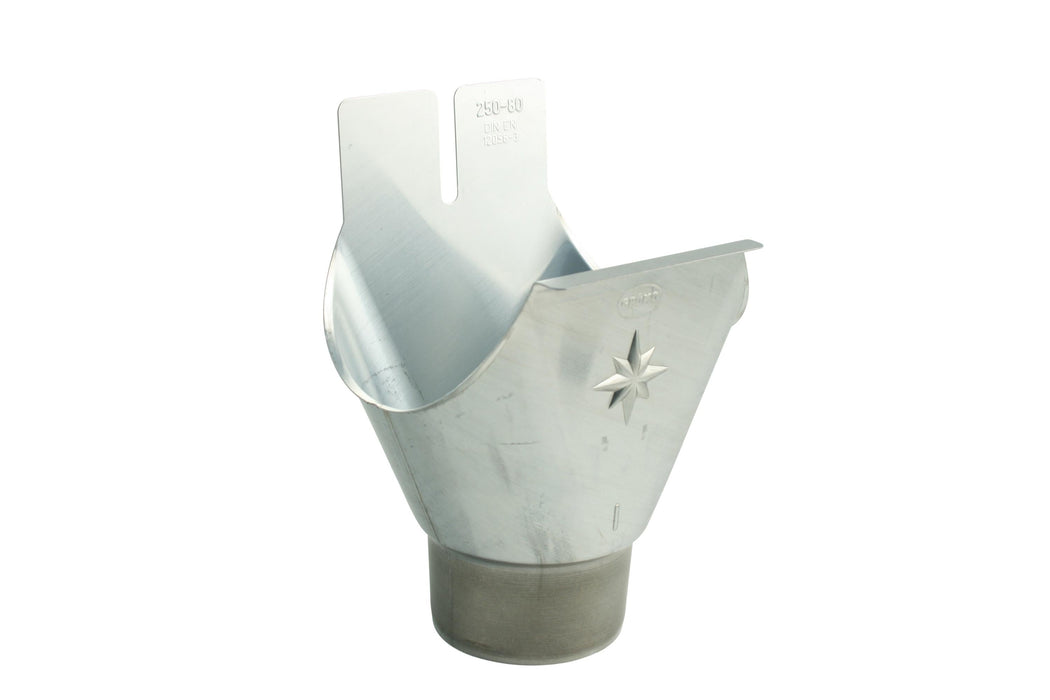marley-fallrohrstutzen-rg-150-dn-87-f-r-halbrunde-titanzink-dachrinne image 1