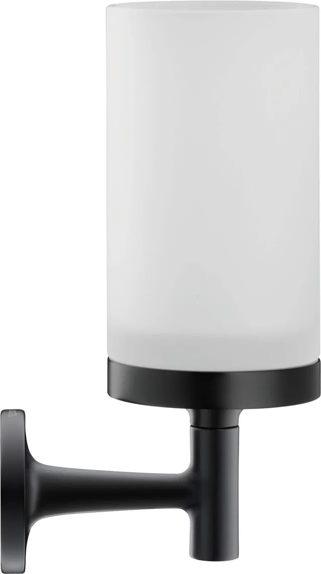 duravit-starck-t-zahnputzbecher-schwarz-matt-glashalter-wandmontage-glas-matt image 1