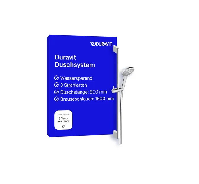 duravit-universal-duschset-900-mm-mit-3-strahl-handbrause-duschstange-und-1600-m image 1