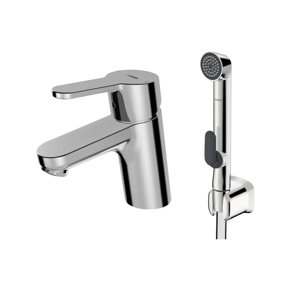 hansa-hansaprimo-waschtischarmatur-mit-funktionsbrause-ausladung-107-mm-ohne-abl image 1