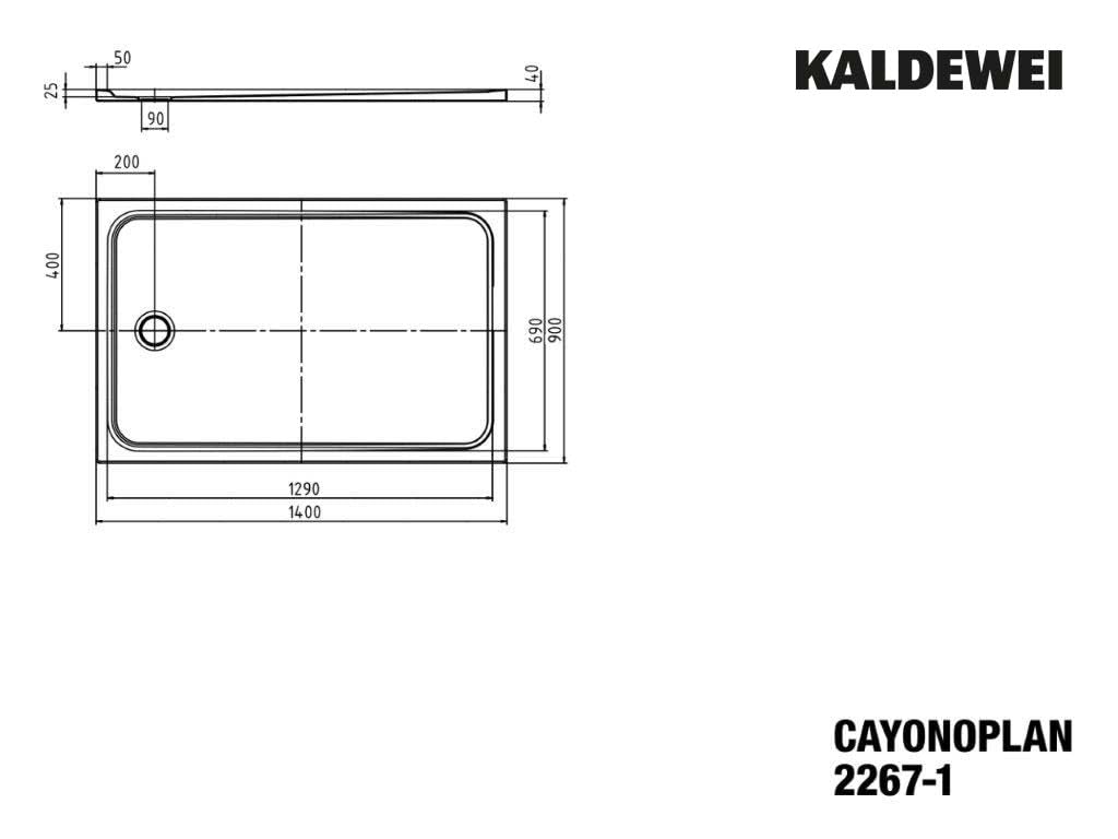 kaldewei-cayonoplan-duschwanne-2267-1-140-x-90-cm-bodeneben-alpinwei-matt-mit-se image 2