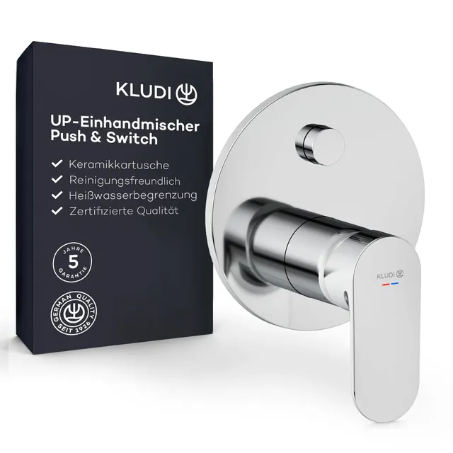 kludi-x1-unterputz-duscharmatur-2-verbraucher-chrom image 1