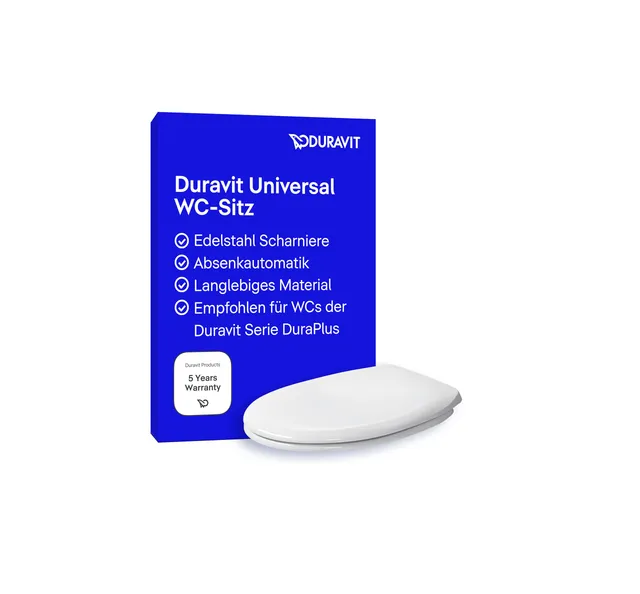 duravit-wc-sitz-mit-absenkautomatik-duroplast-edelstahl-scharniere-wei image 1