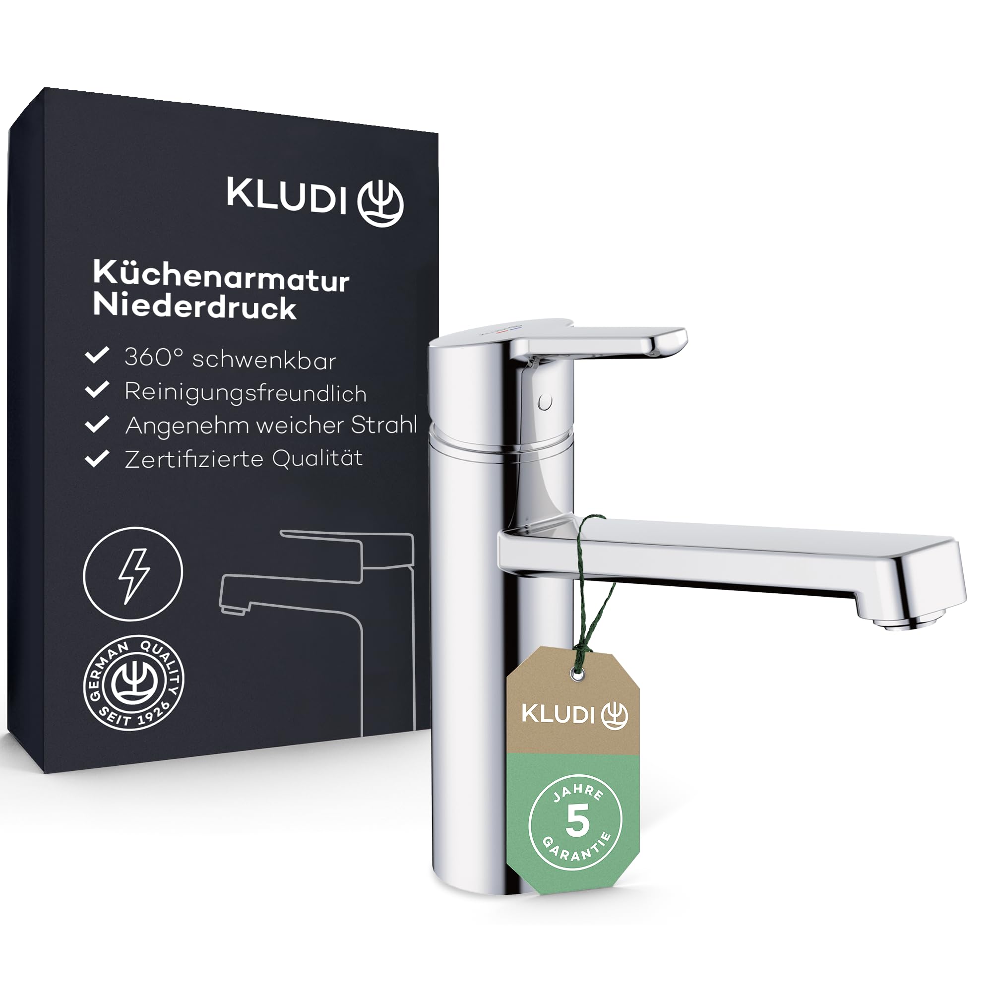 kludi-kludi-m3-wasserhahn-k-che-ausziehbar-mit-brause-2-strahlarten-360-schwenkb image 6