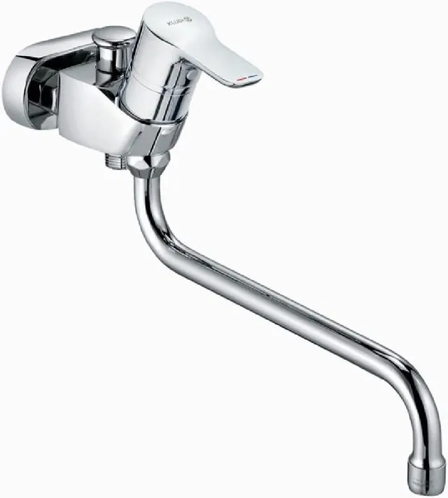 kludi-pure-easy-badewannenarmatur-einhebelmischer-45-mm-wandmontage-chrom image 1