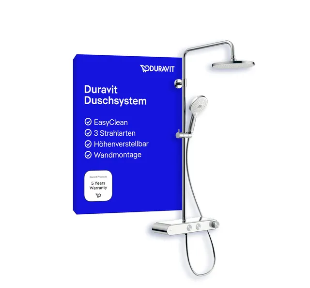 duravit-circle-duschsystem-mit-thermostat-chrom-wei-3-strahlarten image 1