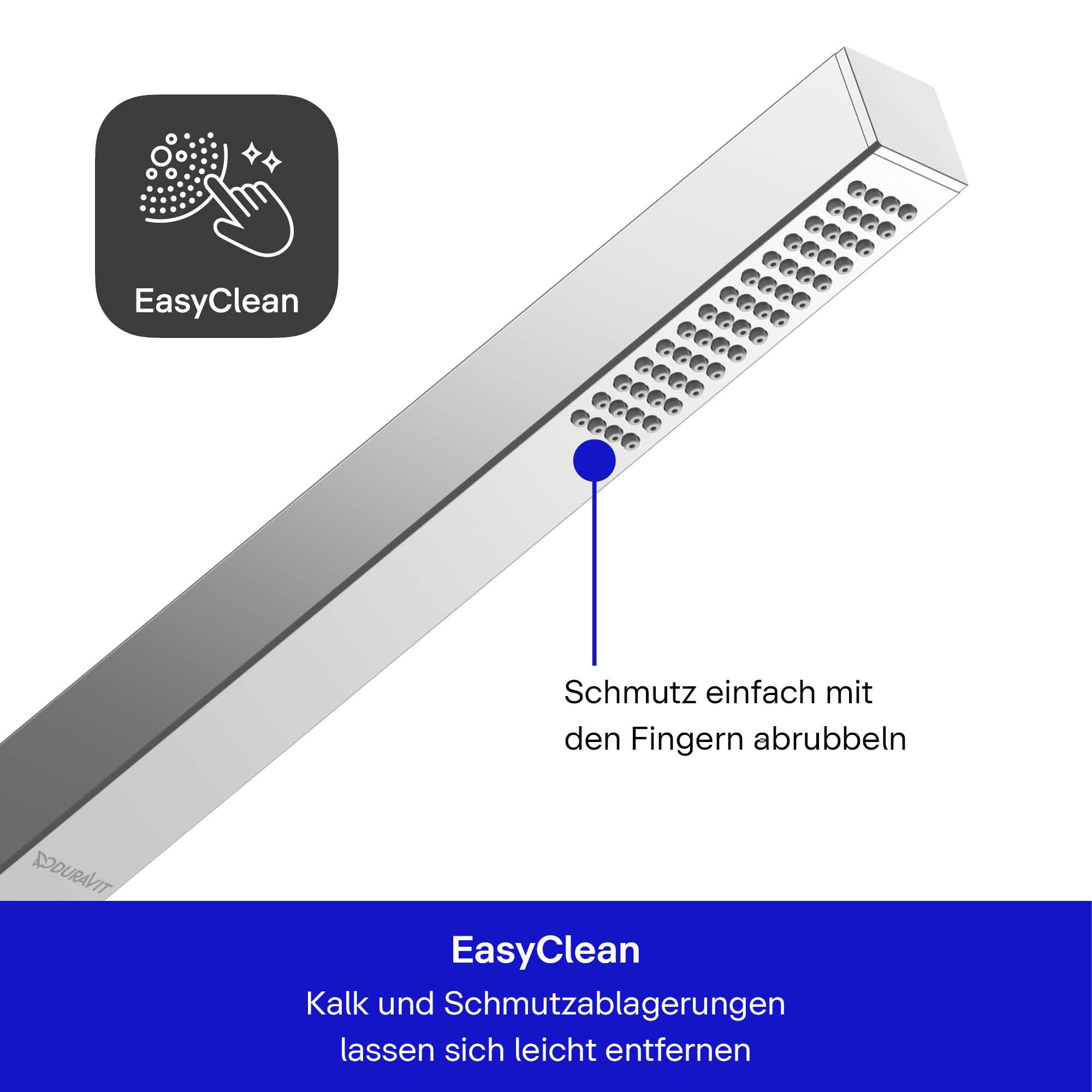 duravit-stabbrause-duschkopf-eckig-strahlart-rain-chrom image 2