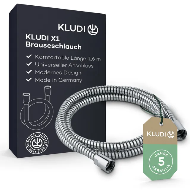 kludi-x1-universal-duschschlauch-1-60-m-kunststoff-metalleffekt-g1-2 image 1