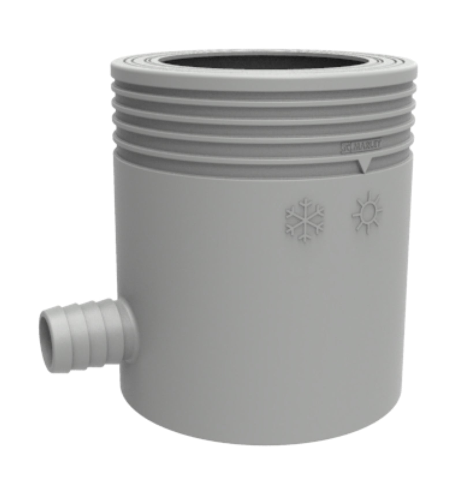 marley-regensammler-mit-filter-berlaufstopp-und-schlauchanschluss-1-zoll image 1