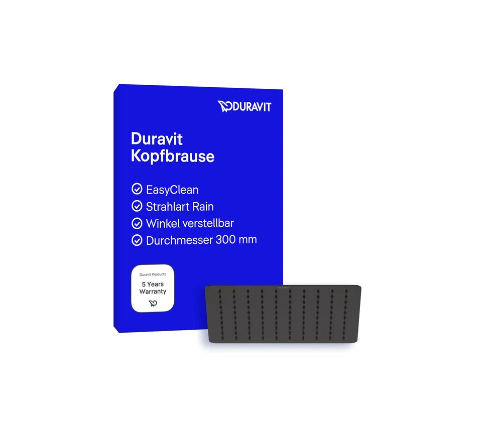 duravit-universal-kopfbrause-edelstahl-eckig-300-mm-rain-schwarz-matt-verstellba image 1