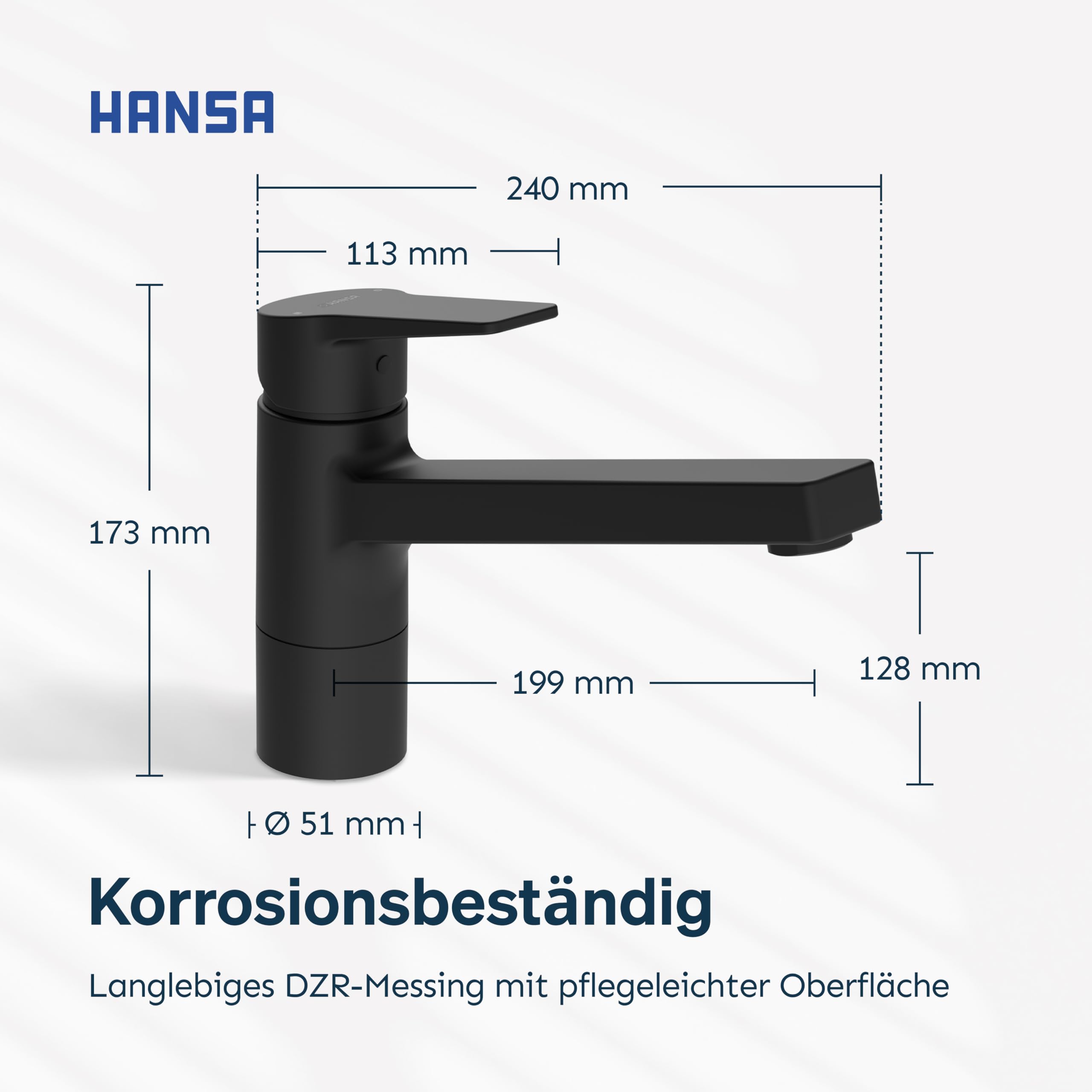 hansa-twist-k-chenarmatur-hoher-auslauf-schwenkbar-schwarz image 6