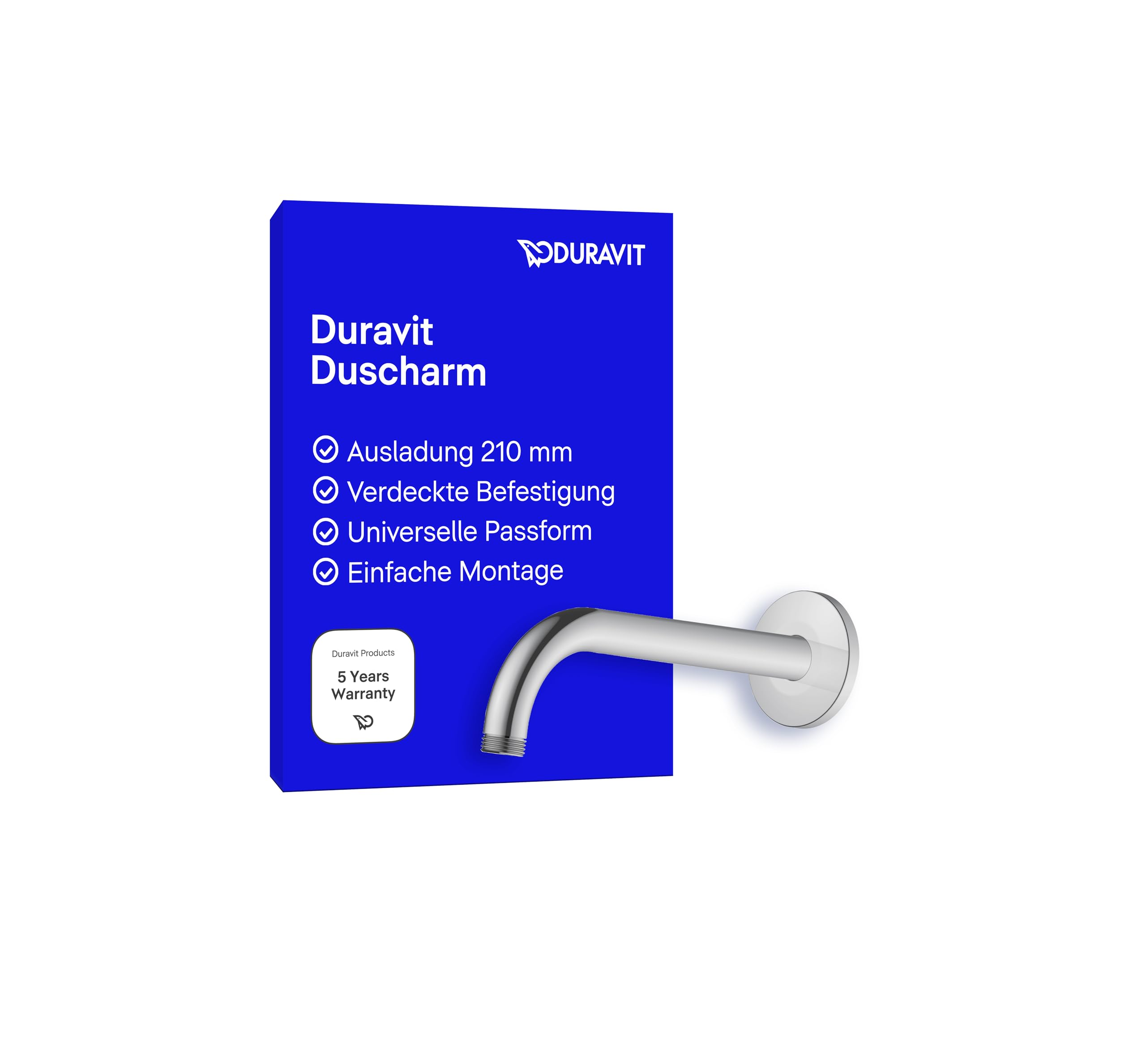 duravit-universal-duscharm-brausearm-210-mm-wandbefestigung-g-1-2-schwarz-matt image 8