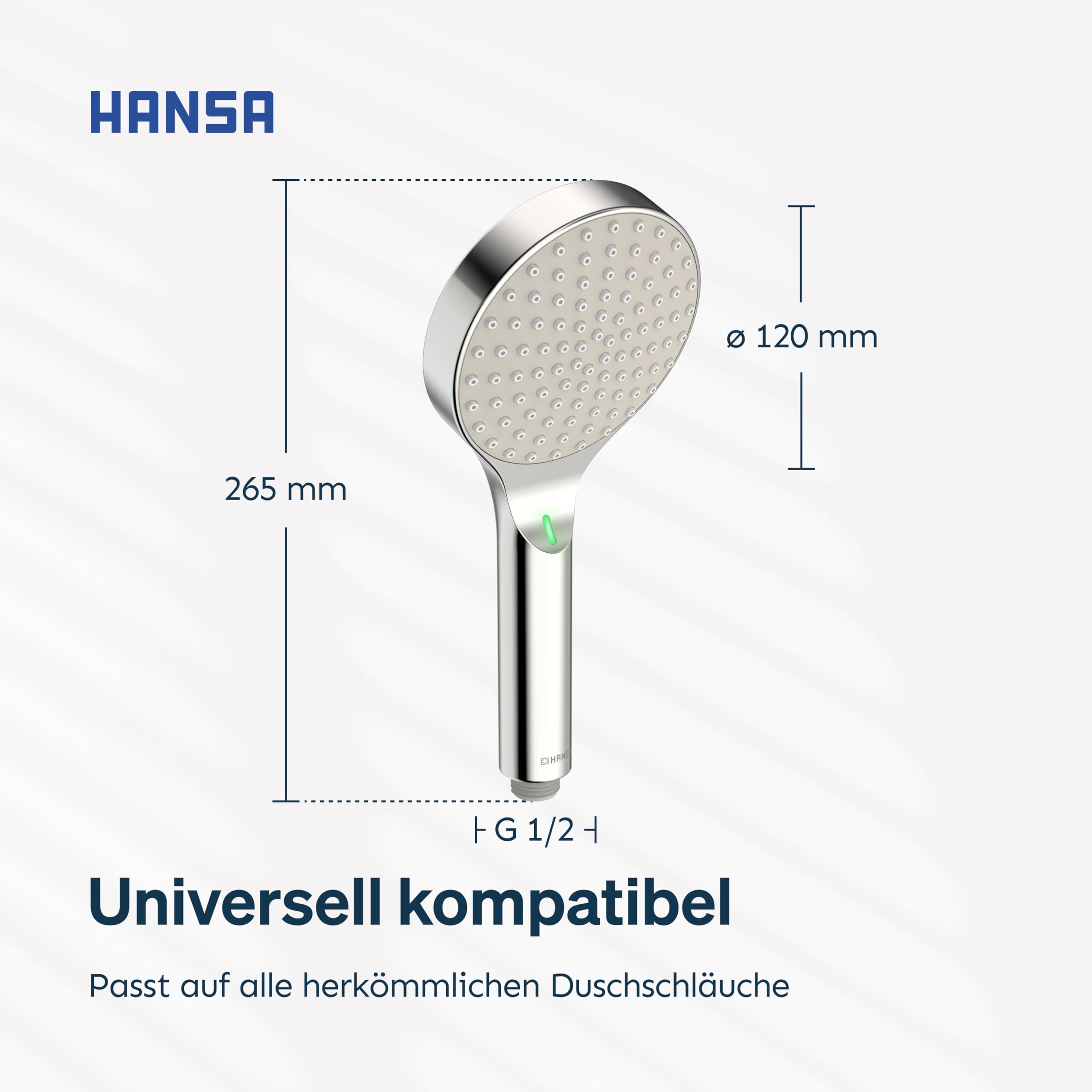 hansa-activejet-digital-duschkopf-120-mm-bluetooth-led-anzeige-wassersparend-chr image 7